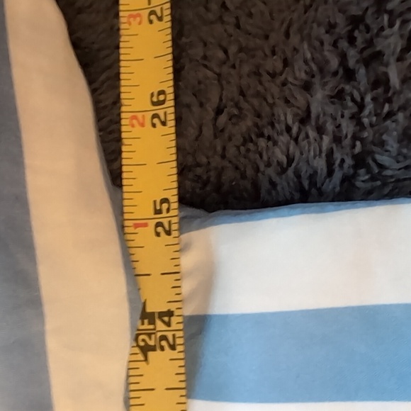 Blue and White Striped Men's Summer Short Sleeved Buttoned Up Shirt - Picture 8 of 11